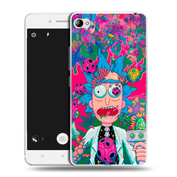 Силиконовый чехол на Lenovo S90 с принтом Рик и Морти Rick Morty