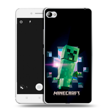 Силиконовый чехол на Lenovo S90 с принтом Майнкрафт Minecraft