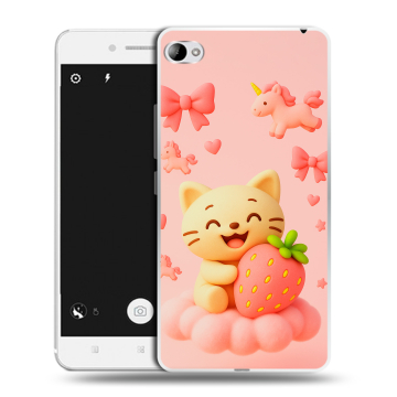 Силиконовый чехол на Lenovo S90 с принтом для девочек