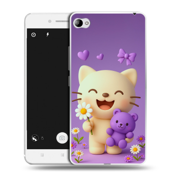 Силиконовый чехол на Lenovo S90 с принтом для девочек