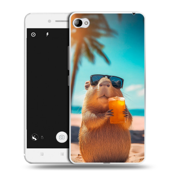 Силиконовый чехол на Lenovo S90 с принтом Капибара