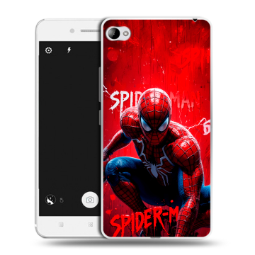Силиконовый чехол на Lenovo S90 с принтом Spiderman Человек паук Силиконовый чехол на Lenovo S90 с принтом Spiderman Человек паук