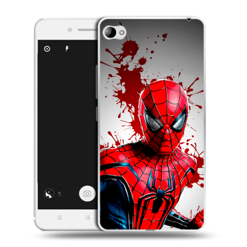 Силиконовый чехол на Lenovo S90 с принтом Spiderman Человек паук