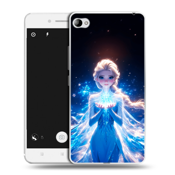 Силиконовый чехол на Lenovo S90 с принтом Холодное сердце Frozen