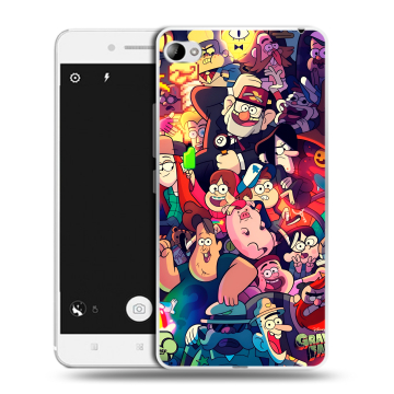 Силиконовый чехол на Lenovo S90 с принтом Gravity Falls Гравити Фолз