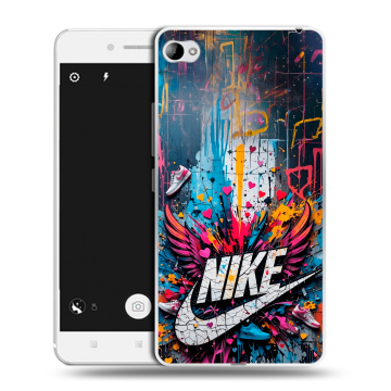 Силиконовый чехол на Lenovo S90 с принтом Nike Найк