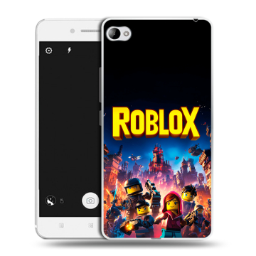 Силиконовый чехол на Lenovo S90 с принтом Roblox Роблокс
