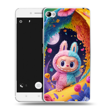 Силиконовый чехол на Lenovo S90 с принтом Labubu Лабубу