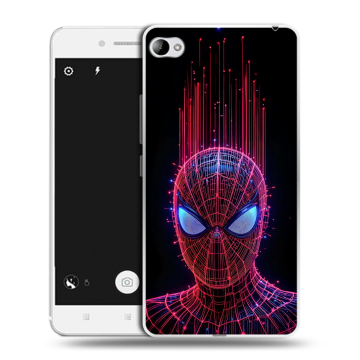 Силиконовый чехол на Lenovo S90 с принтом Spiderman Человек паук