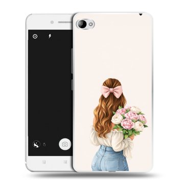 Силиконовый чехол на Lenovo S90 с принтом женский