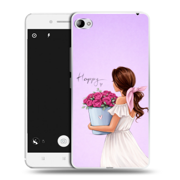 Силиконовый чехол на Lenovo S90 с принтом женский