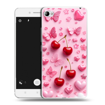 Силиконовый чехол на Lenovo S90 с принтом для девочек