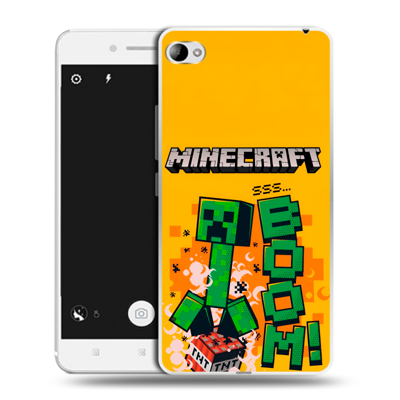 Силиконовый чехол на Lenovo S90 с принтом Майнкрафт Minecraft Силиконовый чехол на Lenovo S90 с принтом Майнкрафт Minecraft