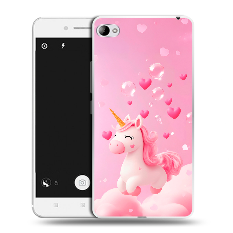 Силиконовый чехол на Lenovo S90 с принтом Единорог Силиконовый чехол на Lenovo S90 с принтом Единорог