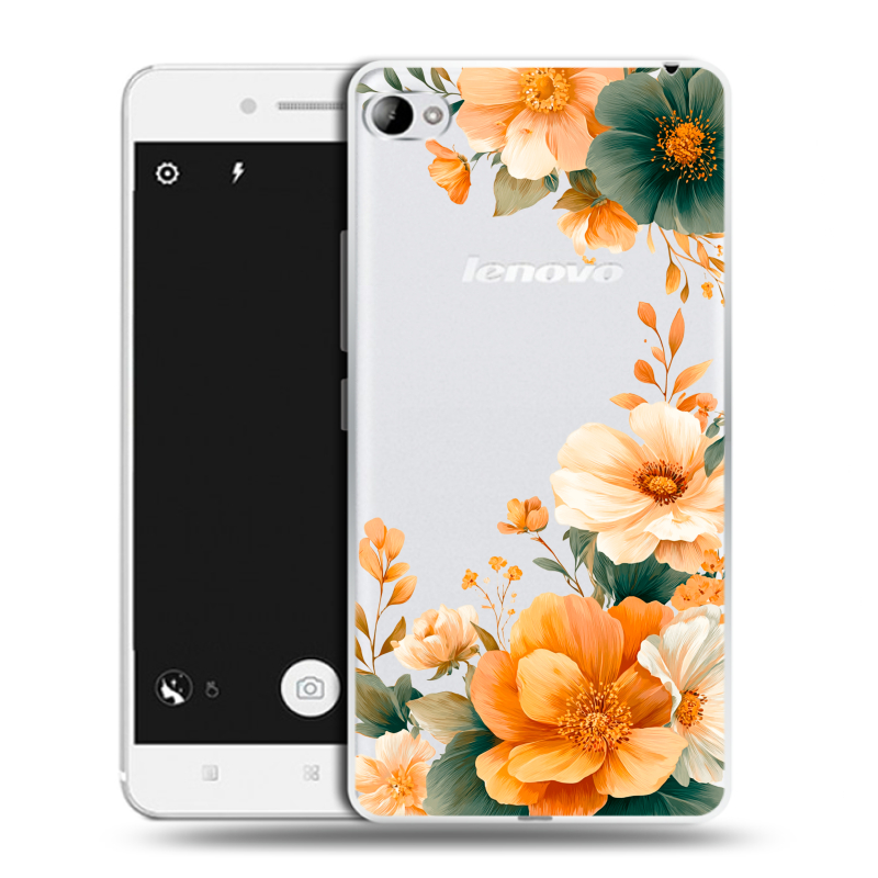 Пластиковый чехол на Lenovo S90 с принтом Цветы принт Пластиковый чехол на Lenovo S90 с принтом Цветы принт