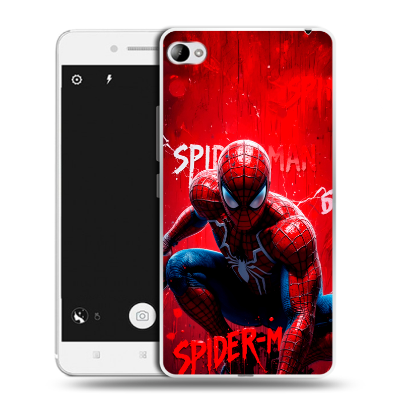 Силиконовый чехол на Lenovo S90 с принтом Spiderman Человек паук Силиконовый чехол на Lenovo S90 с принтом Spiderman Человек паук