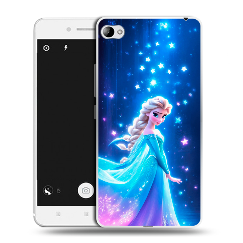 Силиконовый чехол на Lenovo S90 с принтом Холодное сердце Frozen Силиконовый чехол на Lenovo S90 с принтом Холодное сердце Frozen