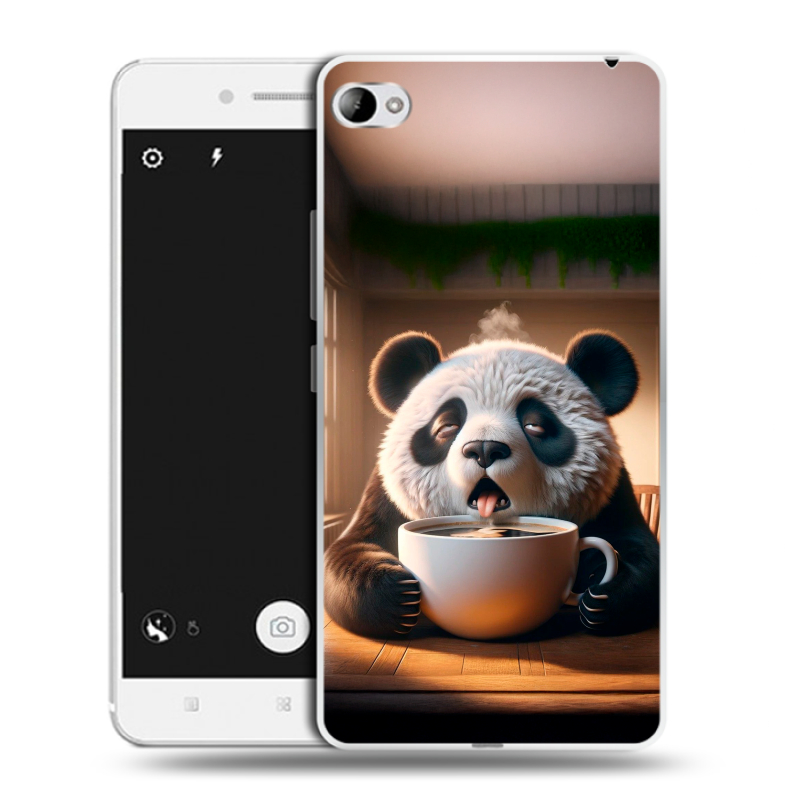 Силиконовый чехол на Lenovo S90 с принтом смешная панда Силиконовый чехол на Lenovo S90 с принтом смешная панда