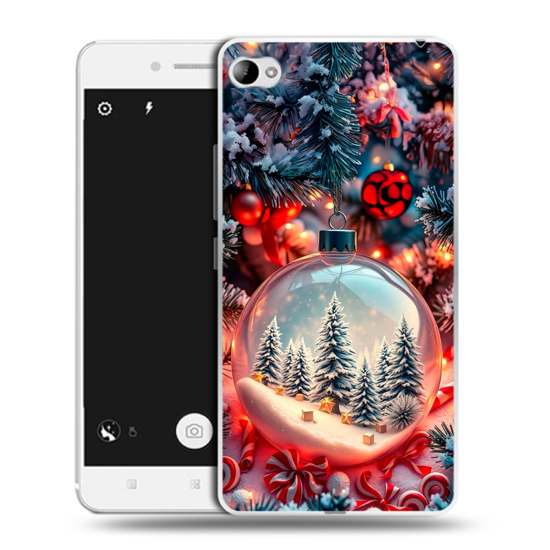 Пластиковый чехол на Lenovo S90 с принтом Новый год Пластиковый чехол на Lenovo S90 с принтом Новый год