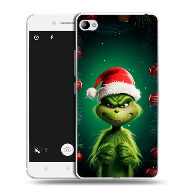 Силиконовый чехол на Lenovo S90 с принтом Гринч Новый год Рождество Силиконовый чехол на Lenovo S90 с принтом Гринч Новый год Рождество