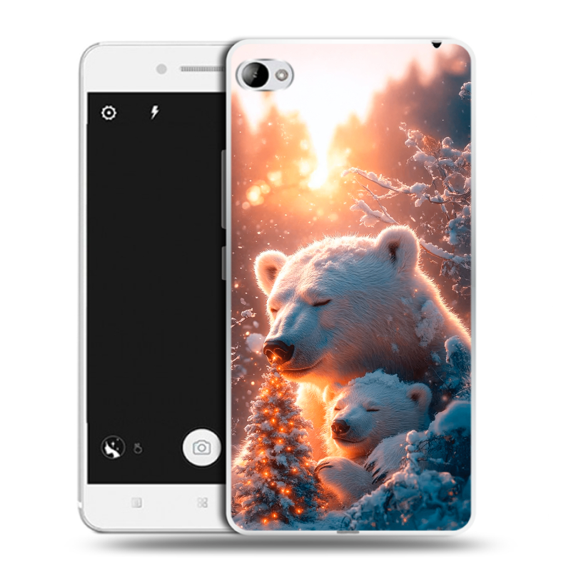 Пластиковый чехол на Lenovo S90 с принтом Новый год Пластиковый чехол на Lenovo S90 с принтом Новый год
