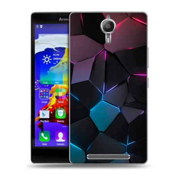 Пластиковый чехол на Lenovo P90 с принтом Геометрия неона Пластиковый чехол на Lenovo P90 с принтом Геометрия неона