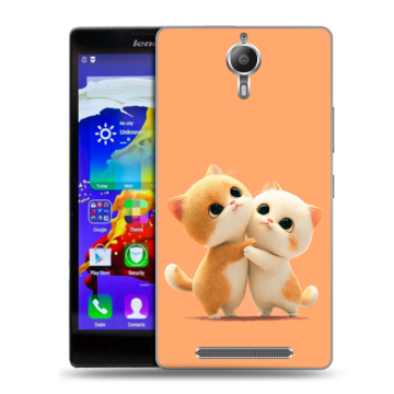 Пластиковый чехол на Lenovo P90 с принтом Милые котики Пластиковый чехол на Lenovo P90 с принтом Милые котики