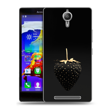Пластиковый чехол на Lenovo P90 с принтом Черная клубника Пластиковый чехол на Lenovo P90 с принтом Черная клубника