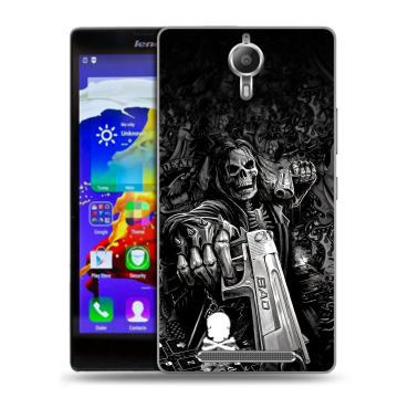 Пластиковый чехол на Lenovo P90 с принтом Скелет Пластиковый чехол на Lenovo P90 с принтом Скелет