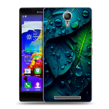 Пластиковый чехол на Lenovo P90 с принтом Листья Пластиковый чехол на Lenovo P90 с принтом Листья