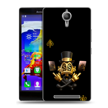 Пластиковый чехол на Lenovo P90 с принтом Золотой скрудж макдак