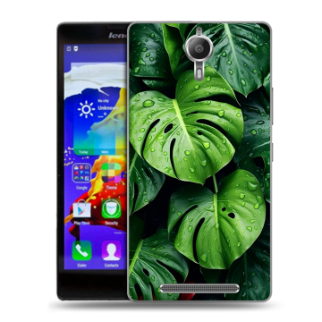Пластиковый чехол на Lenovo P90 с принтом Листья