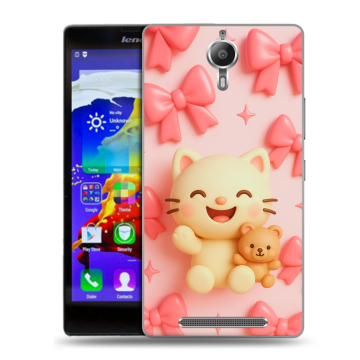 Пластиковый чехол на Lenovo P90 с принтом для девочек