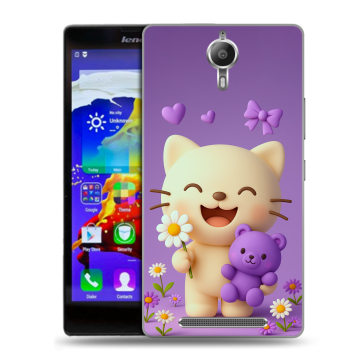 Пластиковый чехол на Lenovo P90 с принтом для девочек