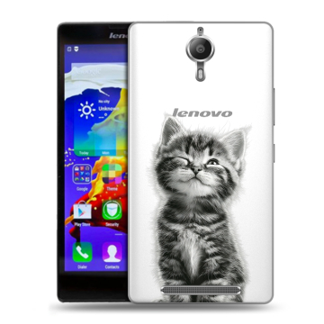 Пластиковый чехол на Lenovo P90 с принтом Котенок