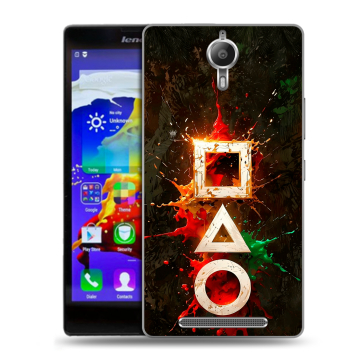 Пластиковый чехол на Lenovo P90 с принтом Squid Game Игра кальмара