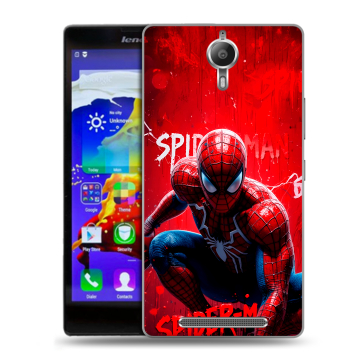Пластиковый чехол на Lenovo P90 с принтом Spiderman Человек паук Пластиковый чехол на Lenovo P90 с принтом Spiderman Человек паук