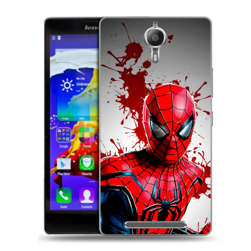 Пластиковый чехол на Lenovo P90 с принтом Spiderman Человек паук