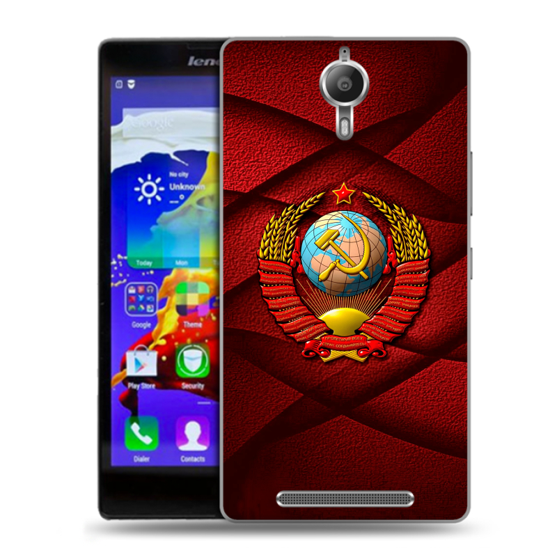 Пластиковый чехол на Lenovo P90 с принтом Герб СССР Пластиковый чехол на Lenovo P90 с принтом Герб СССР