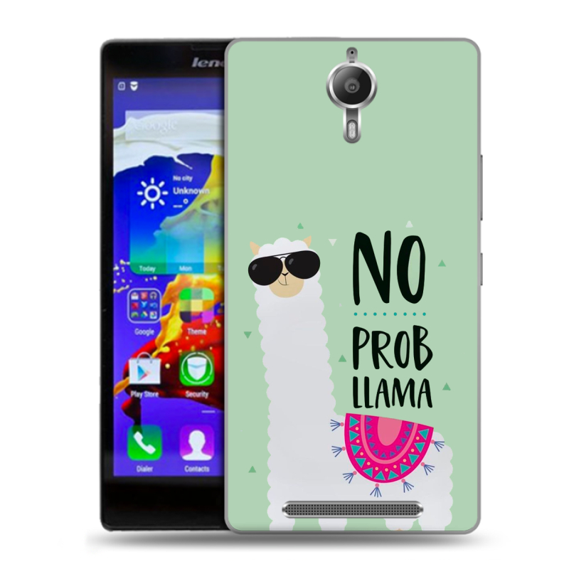 Пластиковый чехол на Lenovo P90 с принтом Лама Пластиковый чехол на Lenovo P90 с принтом Лама