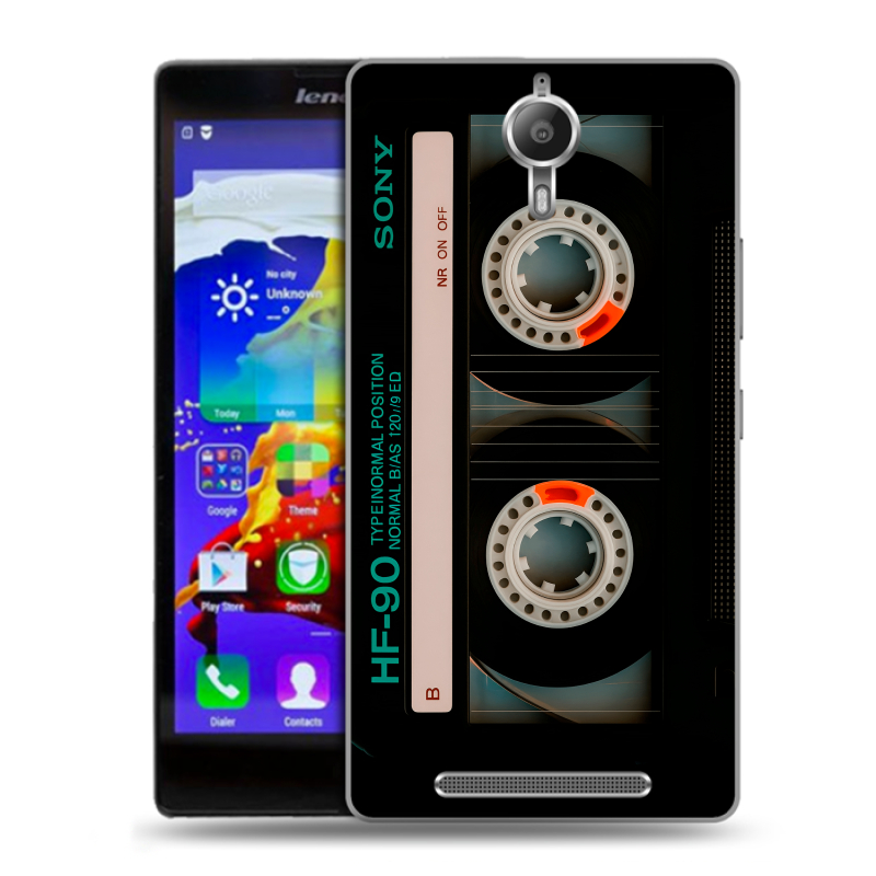 Пластиковый чехол на Lenovo P90 с принтом Кассета Пластиковый чехол на Lenovo P90 с принтом Кассета