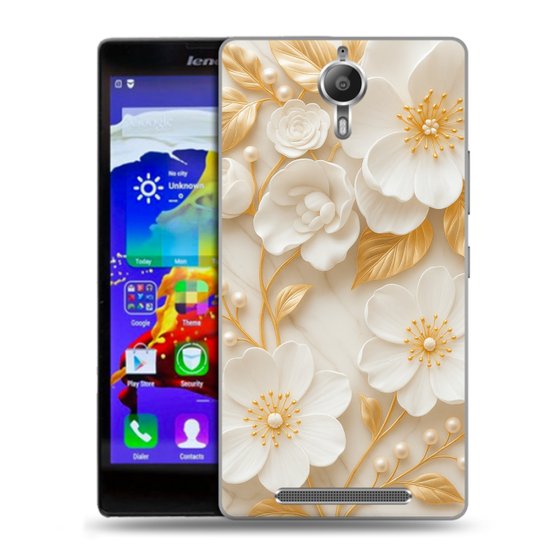Пластиковый чехол на Lenovo P90 с принтом Цветы Пластиковый чехол на Lenovo P90 с принтом Цветы