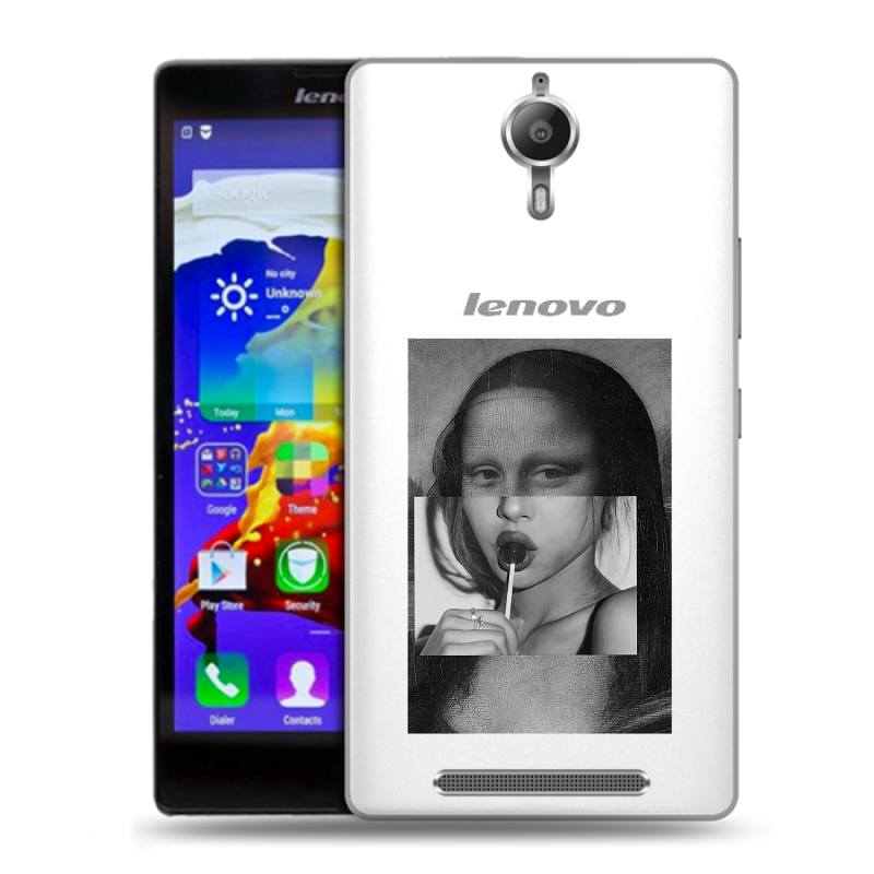 Пластиковый чехол на Lenovo P90 с принтом Мона Лиза Пластиковый чехол на Lenovo P90 с принтом Мона Лиза