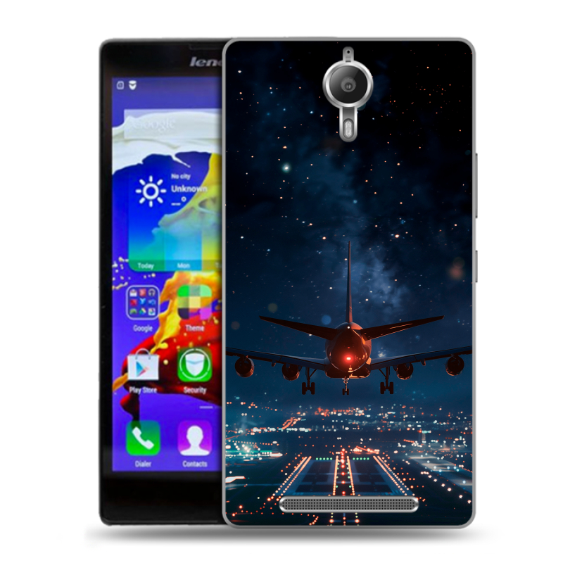Пластиковый чехол на Lenovo P90 с принтом самолет Пластиковый чехол на Lenovo P90 с принтом самолет