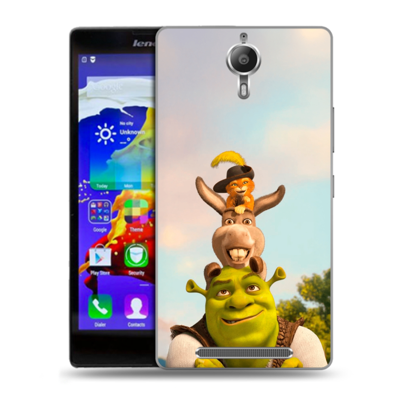 Пластиковый чехол на Lenovo P90 с принтом Шрек Shrek Пластиковый чехол на Lenovo P90 с принтом Шрек Shrek
