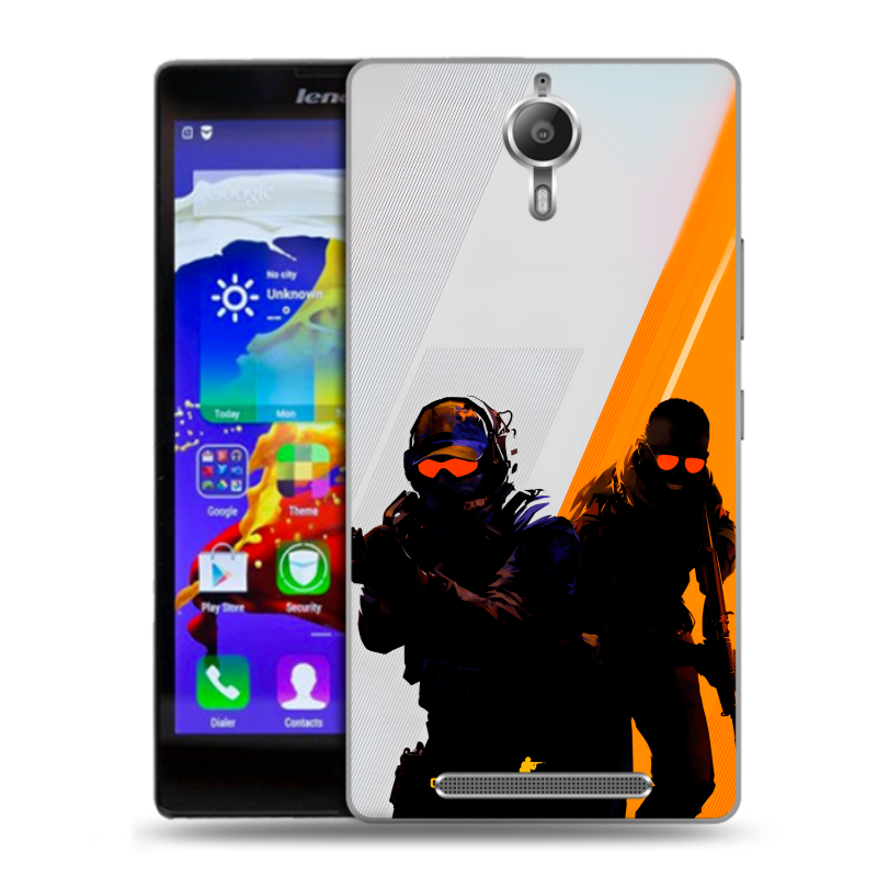 Пластиковый чехол на Lenovo P90 с принтом Контер страйк Counter strike Пластиковый чехол на Lenovo P90 с принтом Контер страйк Counter strike