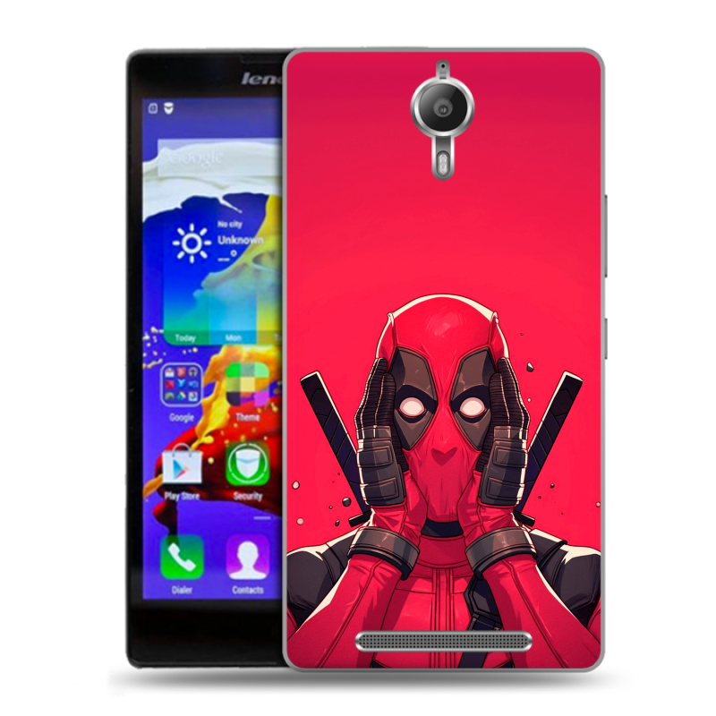 Пластиковый чехол на Lenovo P90 с принтом Дедпул Deadpool Пластиковый чехол на Lenovo P90 с принтом Дедпул Deadpool