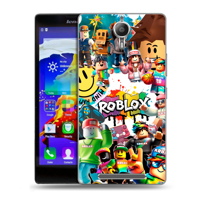 Пластиковый чехол на Lenovo P90 с принтом Roblox Роблокс Пластиковый чехол на Lenovo P90 с принтом Roblox Роблокс
