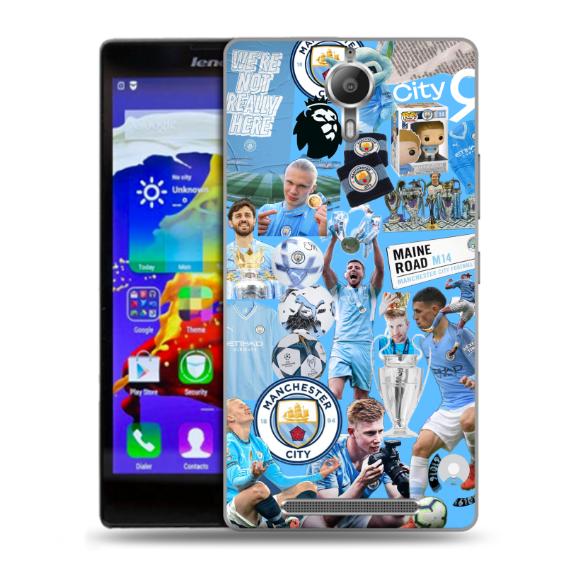 Пластиковый чехол на Lenovo P90 с принтом Man City Манчестер Сити Пластиковый чехол на Lenovo P90 с принтом Man City Манчестер Сити