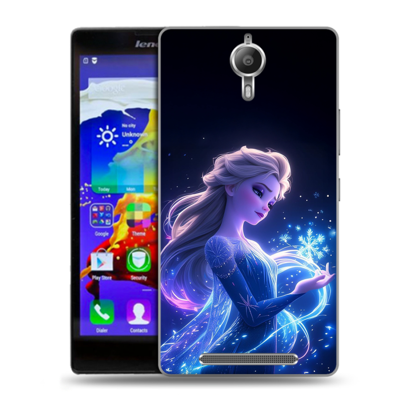 Пластиковый чехол на Lenovo P90 с принтом Холодное сердце Frozen Пластиковый чехол на Lenovo P90 с принтом Холодное сердце Frozen